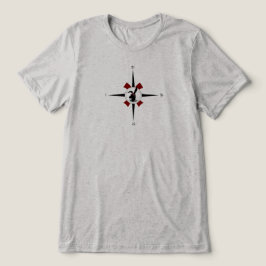 Compass rose with X marks the spot T-Shirt
