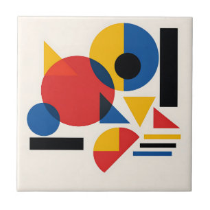 Composição Abstrata Geométrica Bauhaus
