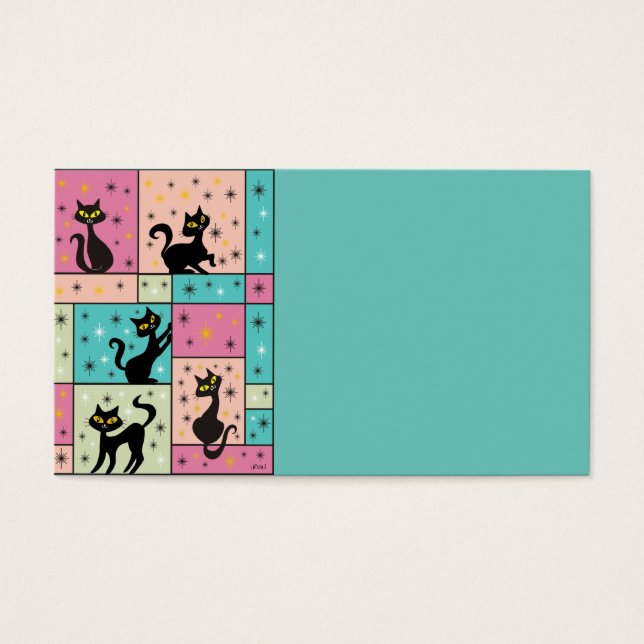 Composição com 5 Gatos Pretos (Frente)