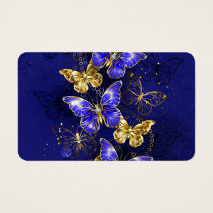 Composição com borboletas de safira