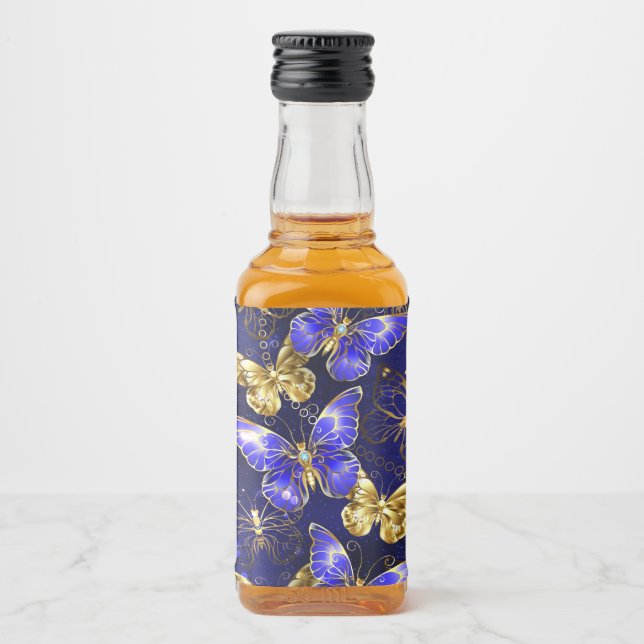 Composição com borboletas de safira (Frente)