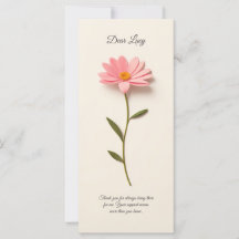 Composição com flor e gratidão