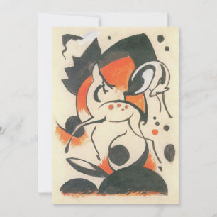 Composição com Two Deer por Franz Marc