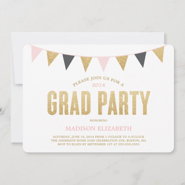 Composição de falhas| Convite à Festa de formatura (Frente)