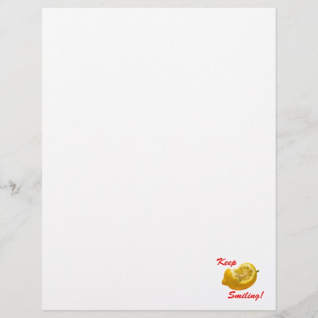 Composição de limão Continue sorrindo! (Frente)