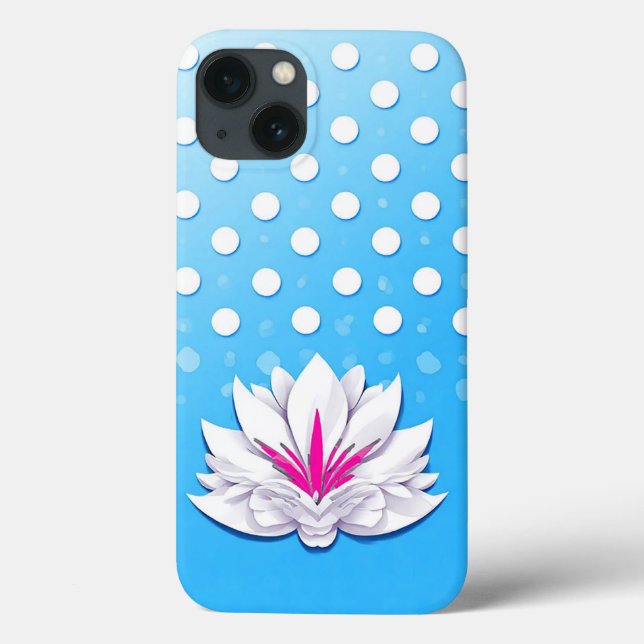 Composição Floral Criativa Fundo de Bolinhas (Verso)