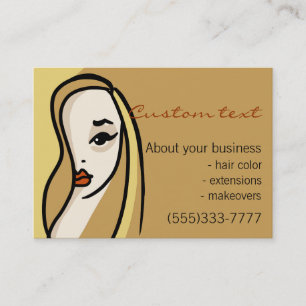 Composição loura do cabelo do modelo de cartão de