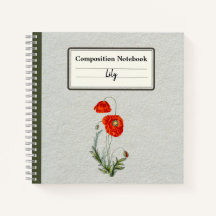 Composição Personalizada da Flor Vermelha Poppy