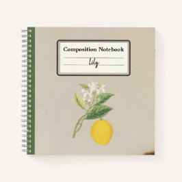 Composição Personalizada de Limão Desenhado à Mão