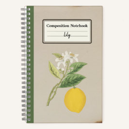 Composição Personalizada de Limão Desenhado à Mão