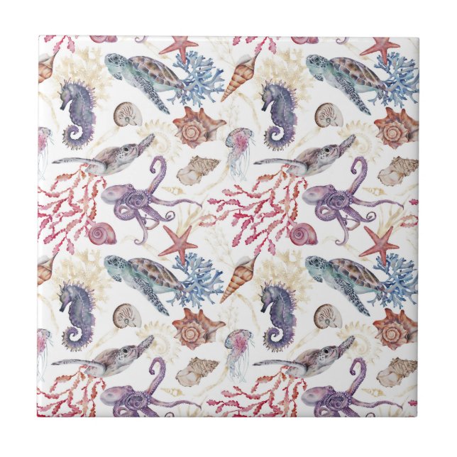 Composição por Aquarela Submarina Série Design 1 (Frente)