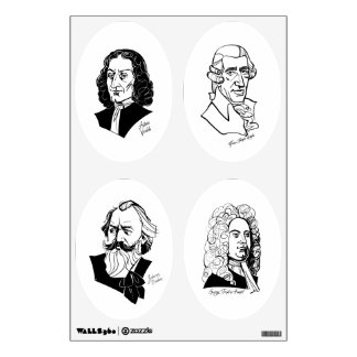 Compositores excelentes, set 7, Wall Decal