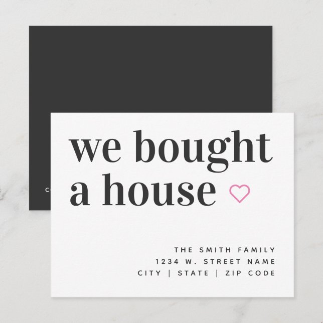 Compramos Um Cartão Simples De Anúncio Da Casa (Frente/Verso)