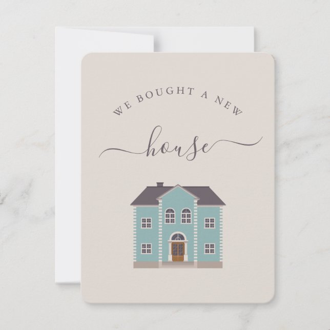 Compramos Um Novo Anúncio Da Casa Creme & Teal (Frente)