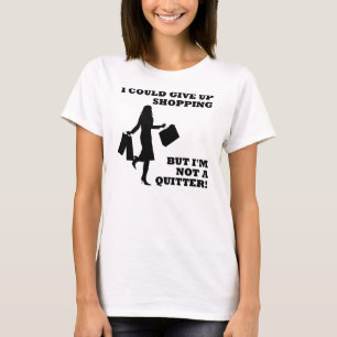 Comprando não umas camisetas engraçadas do Quitt