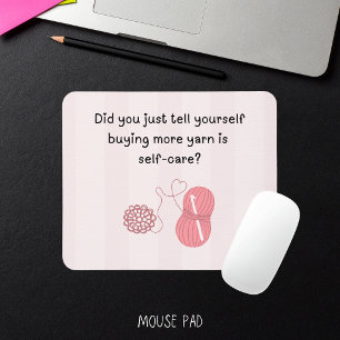 “Comprar Fio é Cuidado Pessoal” Mousepad Divertido