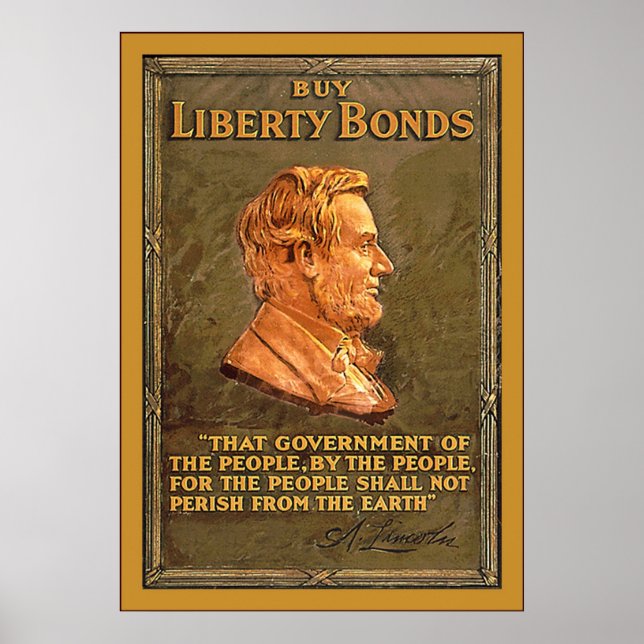 Comprar Liberty Bonds ~ Vintage WW1 Poster (Frente)