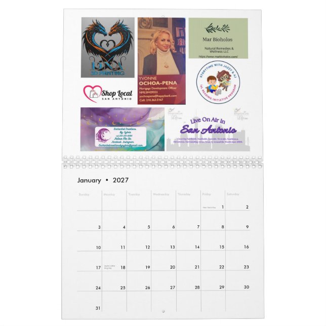 Compre Local San Antonio Calendário 2026 (Jan 2027)
