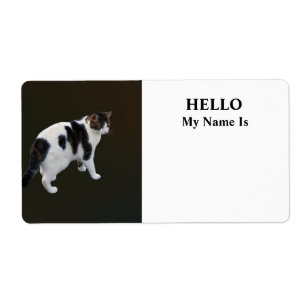 Comprimido branco com adesivos escuros