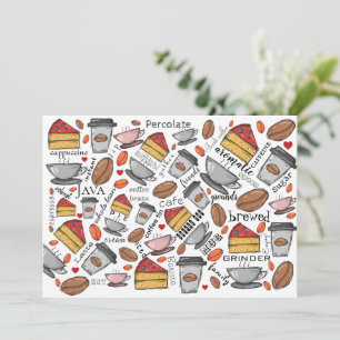 Compro Café ou Cartão de Saudação Café