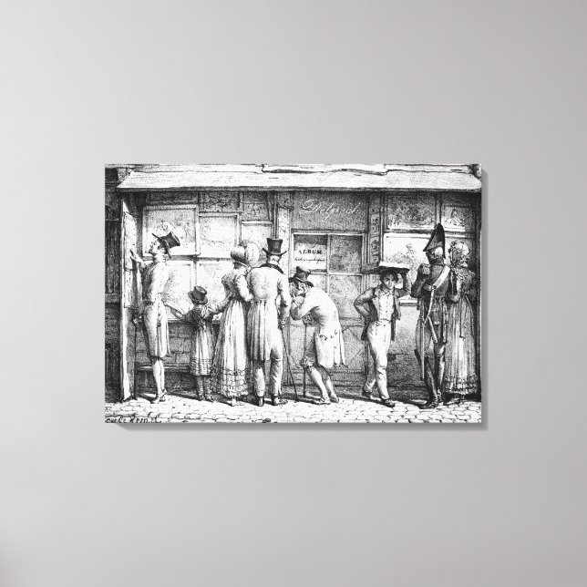 Compro de Impressão litográfico da Delpech, c.1818 (Frente)