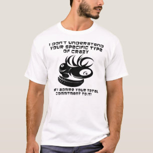 Compromisso com Camiseta Loucamente Divertida