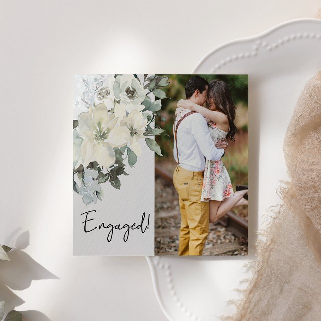Compromisso de Adicionar Foto Floral em Aquarela B (Criador carregado)