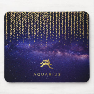 Computador Mousepad do sinal do zodíaco do Aquár