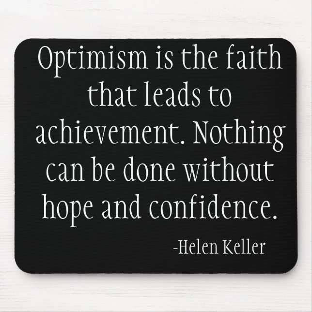 Computador preto Mousepad (Helen Keller) (Frente)