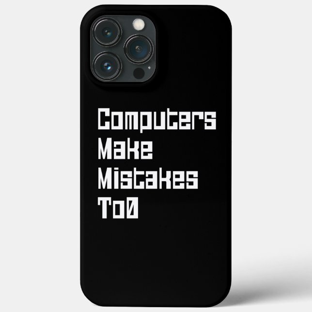 Computadores Cometem Erros Na capas de iphone De C (Verso)