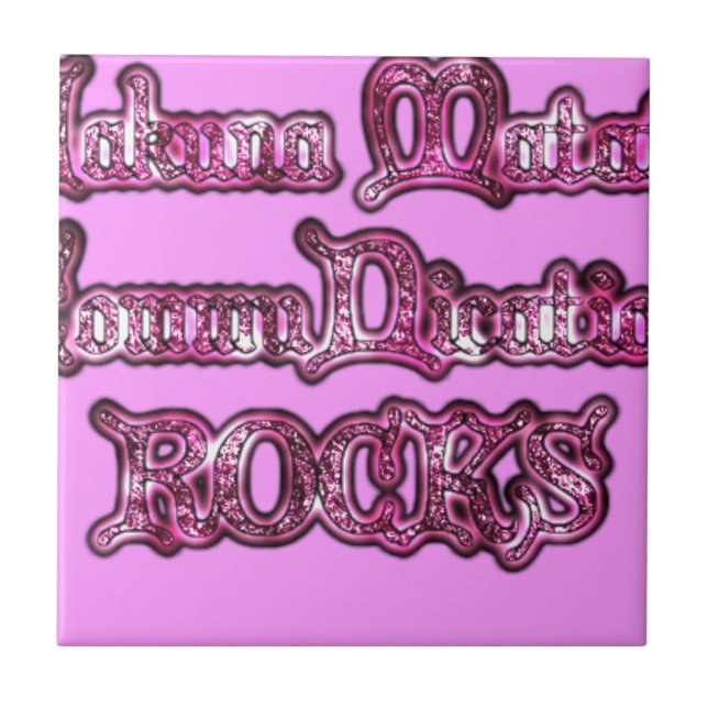 Comunicação de Hakuna Matata ROCKS Art Impressão (Frente)