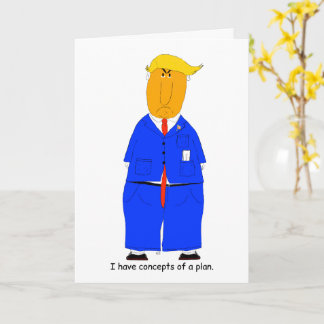 Conceitos de um Cartão Humorístico de Trump