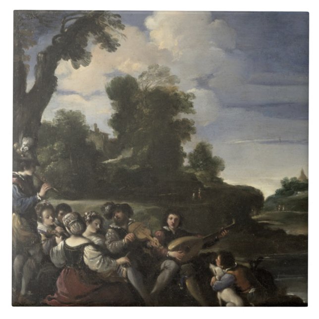 Concerto Champetre, 1617 (óleo no painel) (Frente)