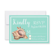 Conch Costeira Seashell & Sea Glass Green RSVP