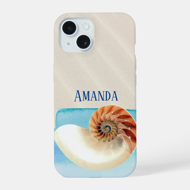Concha de Nautilus e Areia (Verso)