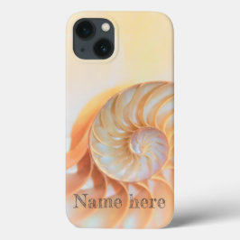 Concha de Seashell nautilus espiral iPhone / iPad 