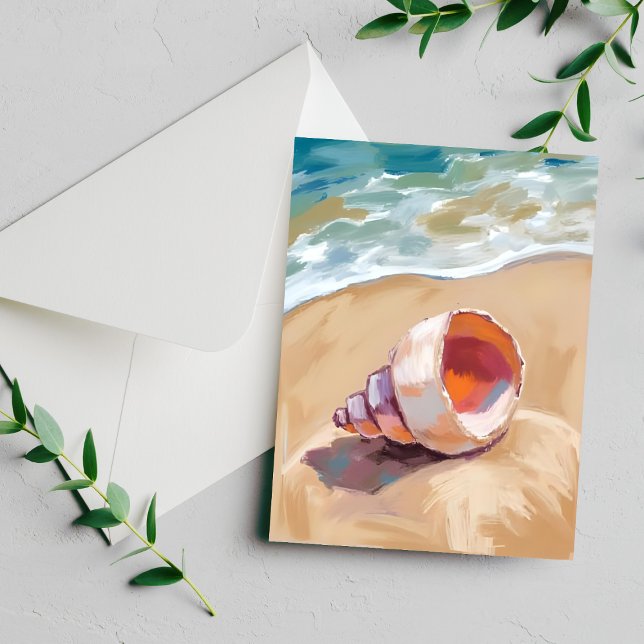 Concha na Carta Pintada a Aquarela da Costa Maríti (Criador carregado)