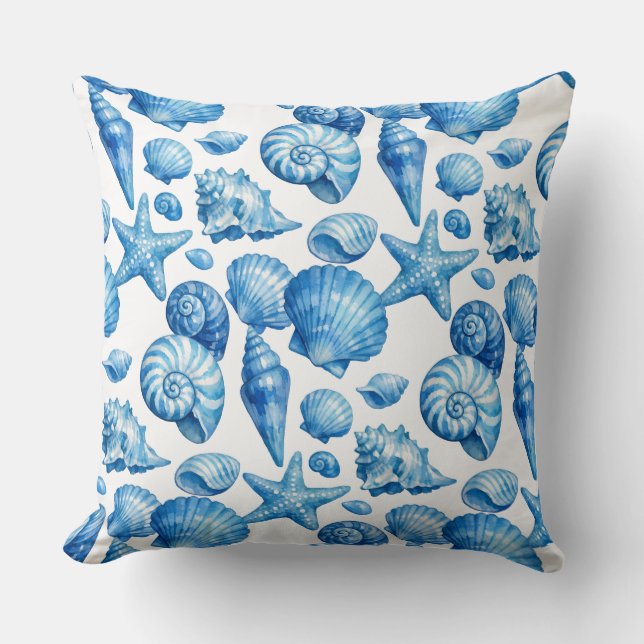 Conchas Azuis. Náutico. Almofada de Arremesso (Frente)