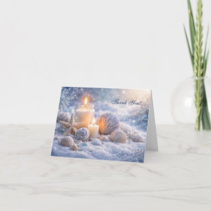 Conchas do Mar e Velas de Agradecimento de Natal