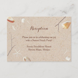 Conchas e Estrelas-do-Mar na Inserção de Casamento