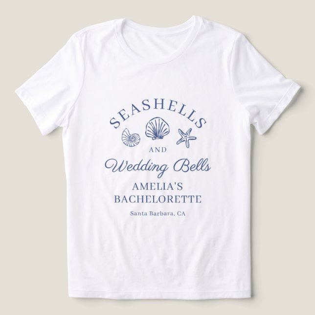 Conchas e Sininhos de Casamento Fim de Semana de D (Design frontal)