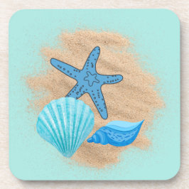 Conchas em uma Porta copos de praia