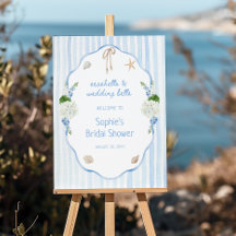 Conchas Marinhas & Sininhos de Casamento Chá de No