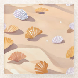 Conchas na Areia | Aquarela do Oceano da Praia