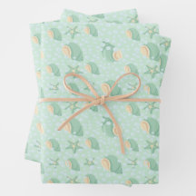 Conchas verdes e bolhas