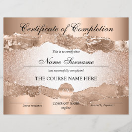 Conclusão do curso de Prêmio do certificado de con