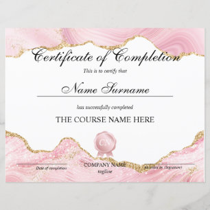 Conclusão do curso de Prêmio do certificado de con