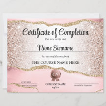 Conclusão do curso de Prêmio do certificado de con