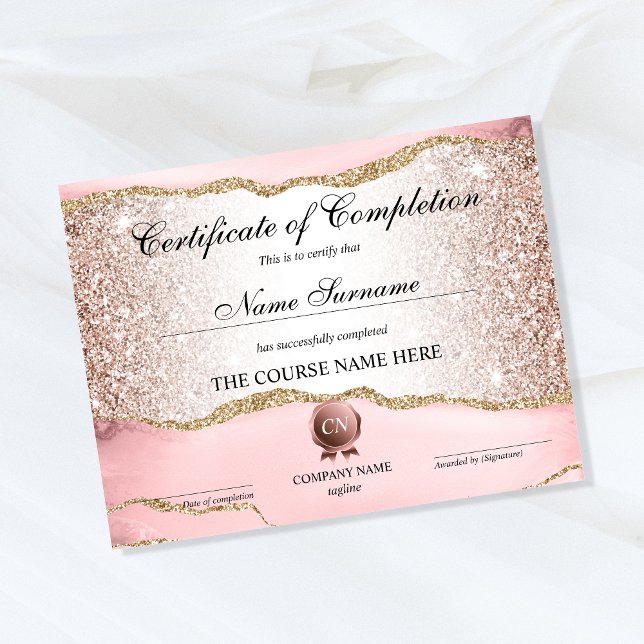 Conclusão do curso de Prêmio do certificado de con (Criador carregado)