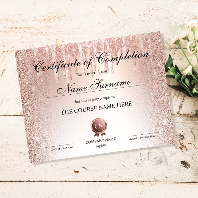 Conclusão do curso de Prêmio do certificado de con (Criador carregado)